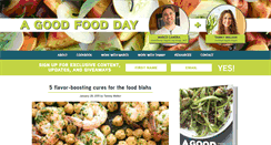 Desktop Screenshot of agoodfoodday.com