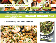 Tablet Screenshot of agoodfoodday.com